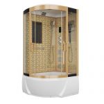 Душевая кабина Niagara Luxe NG-7712GR (800x1200х2150) высокий поддон стенки ЗОЛОТО